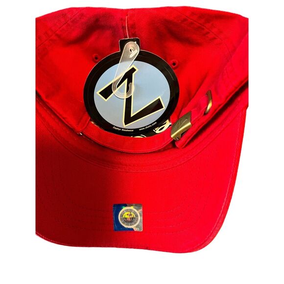 UW Wisconsin Badgers Zephyr Embroidered Cotton Adjustable Strap Red Hat Cap NCAA - Picture 4 of 12